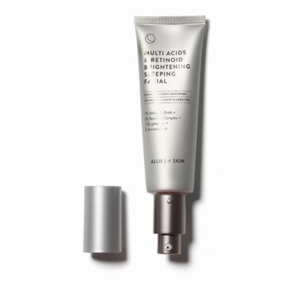Нічний мультикислотний пілінг з ретинолом Allies of Skin Multi Acids & Retinoid Brightening Sleeping Facial 50 мл
