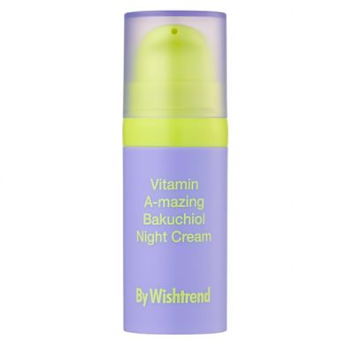 Нічний крем з ретинолом та бакучіолом By Wishtrend Vitamin A-mazing Bakuchiol Night Cream 10 мл