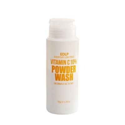 Освітлювальна ензимна пудра DERMA FACTORY Vitamin C 10% Powder Wash 50 г