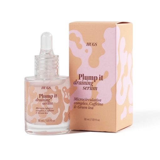 Масажна сироватка з протинабряковим комплексом HUGS Plump it draining serum 30 мл
