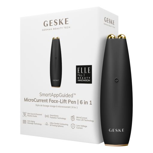 Мікрострумова ручка для підтяжки обличчя Geske MicroCurrent Face-Lift Pen 6 in 1 Gray