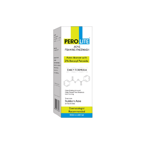 Пінка для вмивання з 2% бензоїл пероксиду Perolite Foaming Facewash Benzoyl Peroxide 2% 100 мл