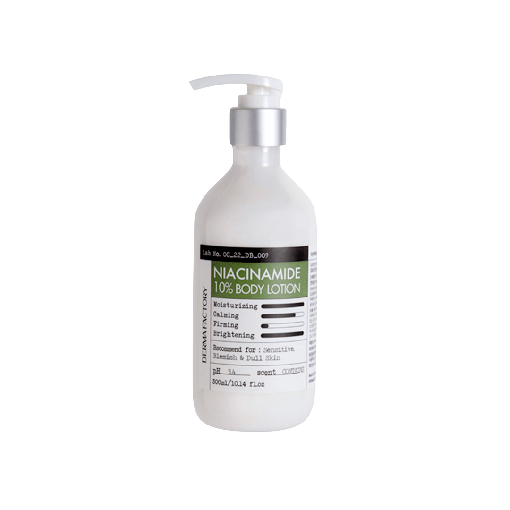 Терапевтичний лосьйон для тіла DERMA FACTORY Niacinamide 10% Body Lotion