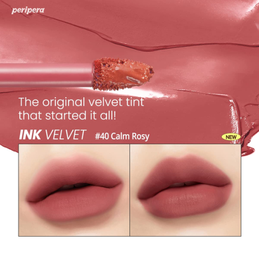 Матовий стійкий тінт для губ PERIPERA Ink The Velvet № 040 Calm Rosy