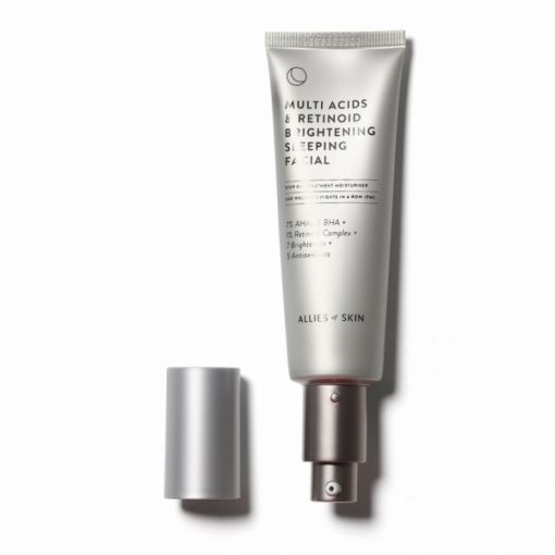 Нічний мультикислотний пілінг з ретинолом Allies of Skin Multi Acids & Retinoid Brightening Sleeping Facial 50 мл