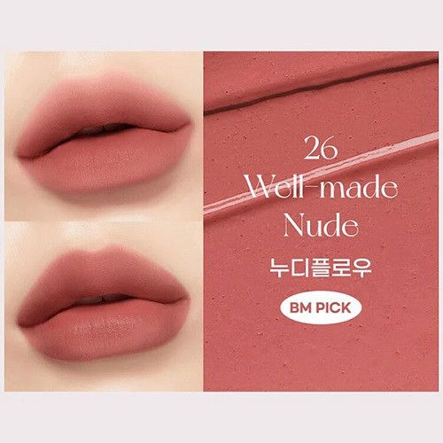 Матовий стійкий тінт для губ PERIPERA Ink The Velvet № 026 Well-Made Nude