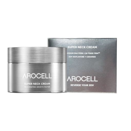 Регенеруючий антивіковий крем з полінуклеотидами та ізофлавонами Arocell Super Neck Cream 80 мл