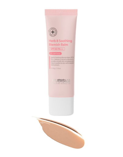 Заспокійливий ВВ крем із сонцезахисною функцією HUBISLAB Herb 8 Soothing Blemish Balm SPF30 PA++ 50г