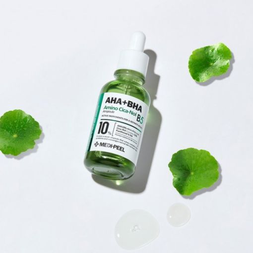 Bідлущувальна cироватка з кислотами та центелою MEDI-PEEL AHA + BHA Amino Cica-Nol B5 Ampoule 30 мл