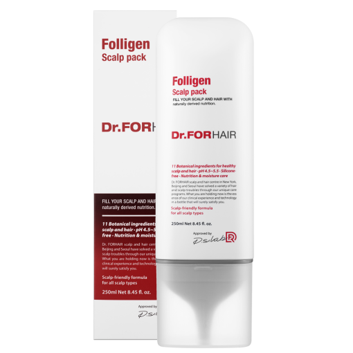 Оздоровлювальна маска для шкіри голови Dr.FORHAIR Folligen Scalp Pack 250 мл