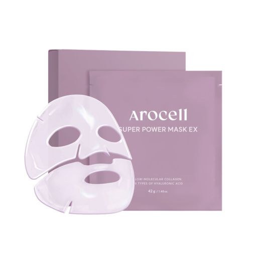 Гідрогелева маска з колагеном та 10 видами гіалуронової кислоти Arocell Super Power Mask EX 1 шт