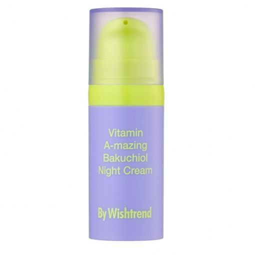 Нічний крем з ретинолом та бакучіолом By Wishtrend Vitamin A-mazing Bakuchiol Night Cream 10 мл