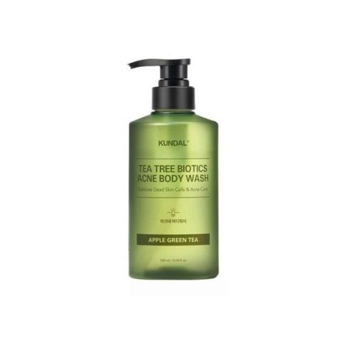 Гель для душу від висипань на тілі Kundal Tea Tree Bioticts Acne Body Wash Apple Green Tea 500 мл