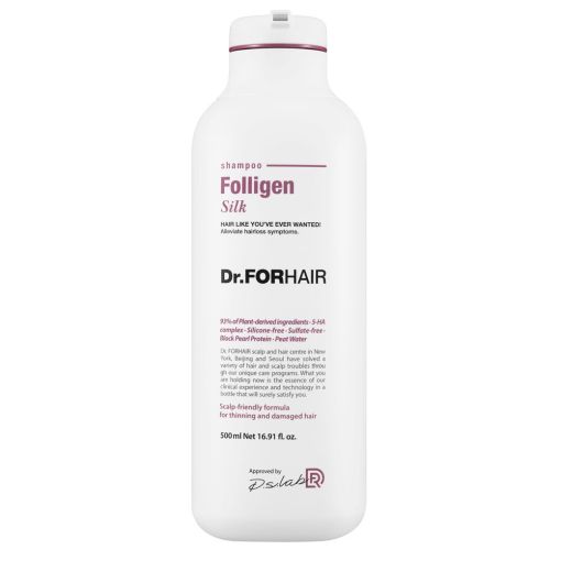 Шампунь для сухого та пошкодженого волосся Dr.FORHAIR Folligen Silk Shampoo 500 мл