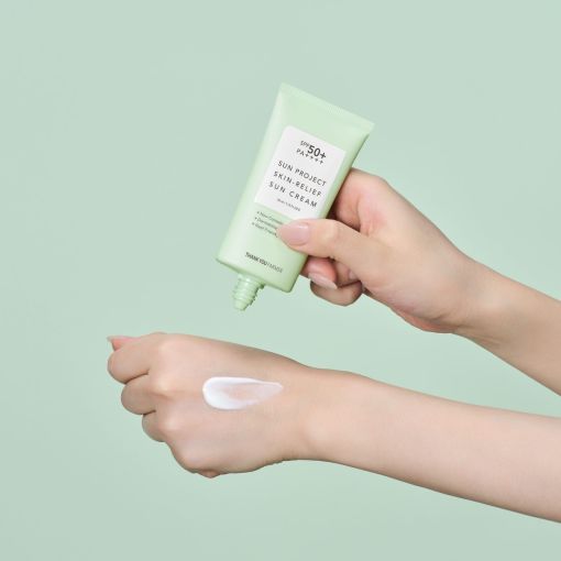 Заспокійливий сонцезахисний крем THANK YOU FARMER Sun Project Skin Relief Sun Cream 50 мл