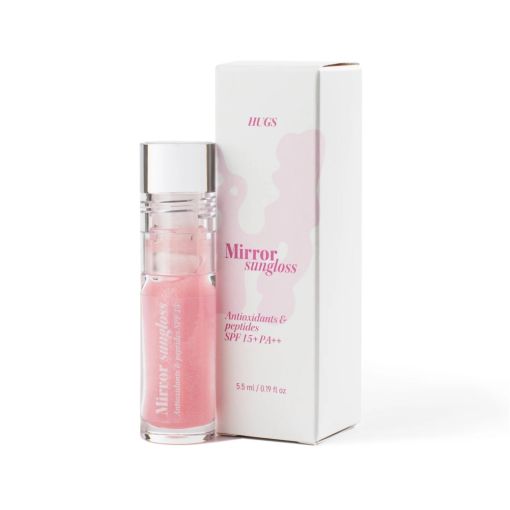 Блиск для губ Hugs Mirror sungloss Antioxidants & peptides SPF 15+ PA++