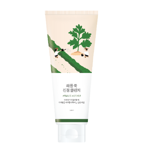 Заспокійлива пінка з морським полином ROUND LAB Mugwort Calming Cleanser 150 мл