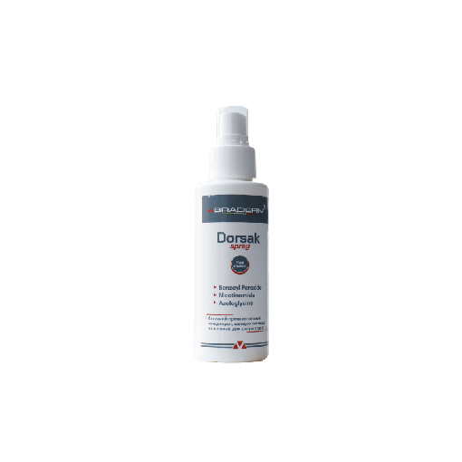 Спрей-концентрат для тіла з бензоїл пероксидом Braderm Dorsak Spray 150 мл