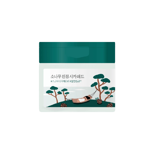 Заспокійливі пілінг-педи з екстрактом голок сосни ROUND LAB Pine Calming Cica Pad 50 шт.