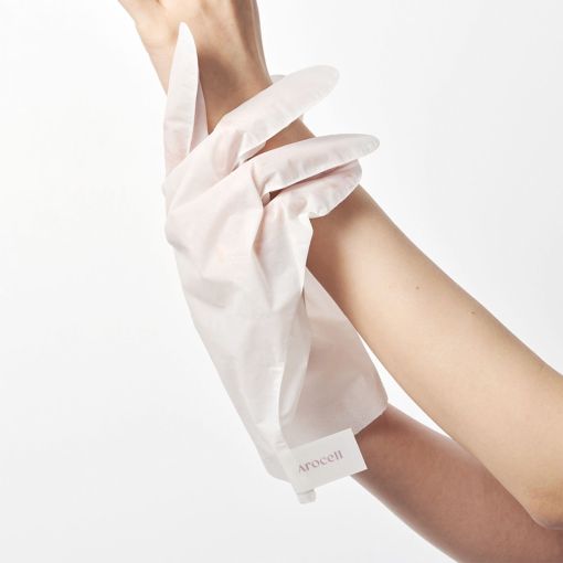 Зволожувальна маска-рукавички для рук з колагеном Arocell Collagen Hand Cream Mask