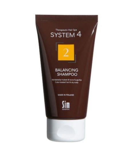 Шампунь №2 для сухого, фарбованого і пошкодженого волосся Sim Sensitive System 4 Balancing Shampoo 75 мл