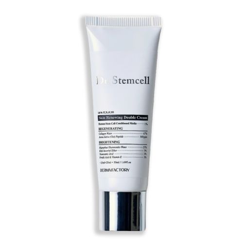 Омолоджуючий та освітлюючий подвійний крем для обличчя Derma Factory Dr.Stemcell Skin Renewing Double Cream 50 мл