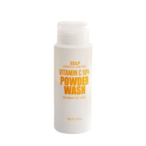 Освітлювальна ензимна пудра DERMA FACTORY Vitamin C 10% Powder Wash 50 г