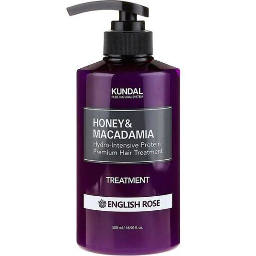 Поживний кондиціонер для відновлення волосся Kundal Honey & Macadamia Protein Hair Treatment English Rose 500 мл