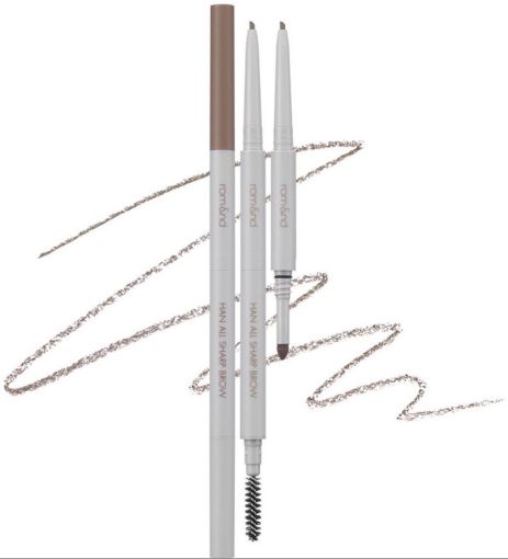 Олівець для брів у попелясто-бежевому відтінку Rom&nd Han All Flat Brow C3 Modern Beige