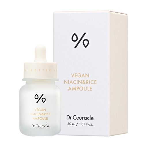 Ампульна сироватка для вирівнювання тону Dr.Ceuracle Vegan NIACIN & RICE Ampoule 30 мл