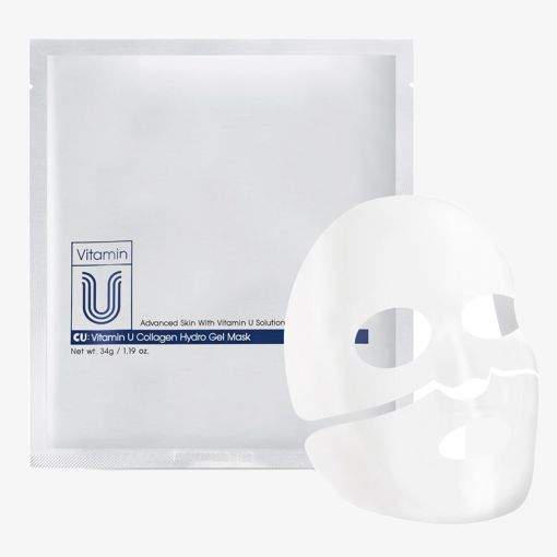 Гідрогелева маска подвійної дії для наповнення та сяйва шкіри CUSKIN Vitamin U Collagen Hydro Gel Mask