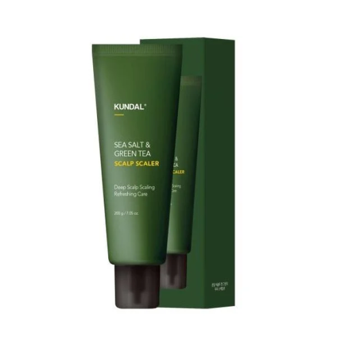 Скраб для шкіри голови Kundal Sea Salt & Green Tea Scalp Scaler Herb Mint 200 г