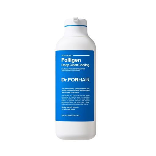 Глибокоочищаючий шампунь з ефектом охолодження Dr.FORHAIR Folligen Deep Clean Cooling Shampoo 300 мл