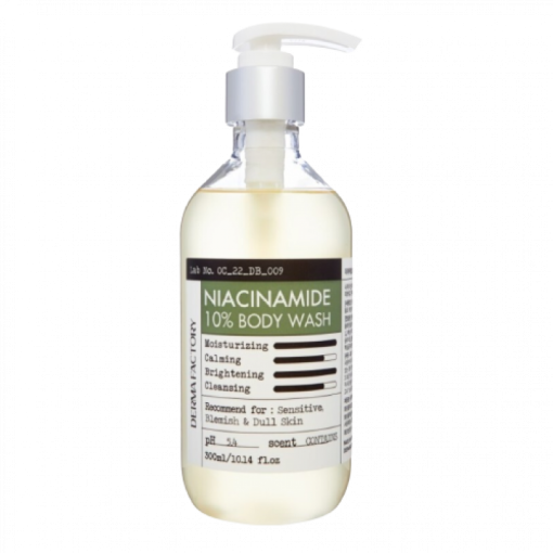 Терапевтичний гель для душу DERMA FACTORY Niacinamide 10% Body Wash 300 мл