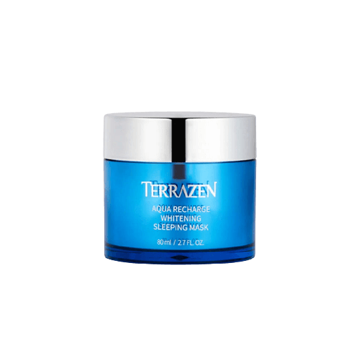 Інтенсивно зволожуюча нічна маска для обличчя з відбілюючим ефектом TERRAZEN Aqua Recharge Whitening Sleeping Mask 80 мл