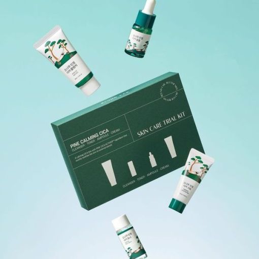 Набір мініверсій засобів з екстрактом голок сосни ROUND LAB Pine Calming Cica Trial Kit