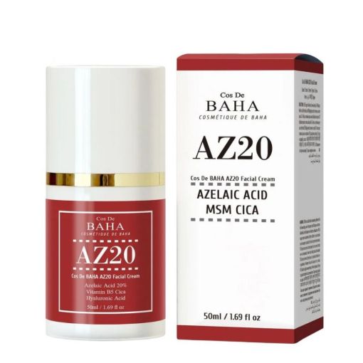 Крем для обличчя з азелеїновою кислотою 20% Cos De BAHA AZ20 Azealiac Acid MSM Cica Facial Cream 50 мл