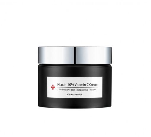 Антиоксидантний освітлюючий крем з ніацінамідом 10% та вітаміном С CUSKIN DR. Solution Niacin 10% Vitamin C Cream 50 мл