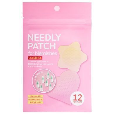 Мікроголкові патчі від прищів Needly Patch for blemishes colorful 12 шт