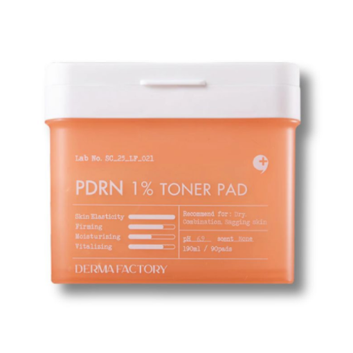 Ревіталізуючі тонер – педи DERMA FACTORY PDRN 1% Toner Pad 90 шт