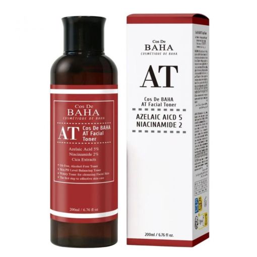 Тонер для обличчя з азелеїновою кислотою Cos De BAHA AT Azealiac Acid Facial Toner 200 мл